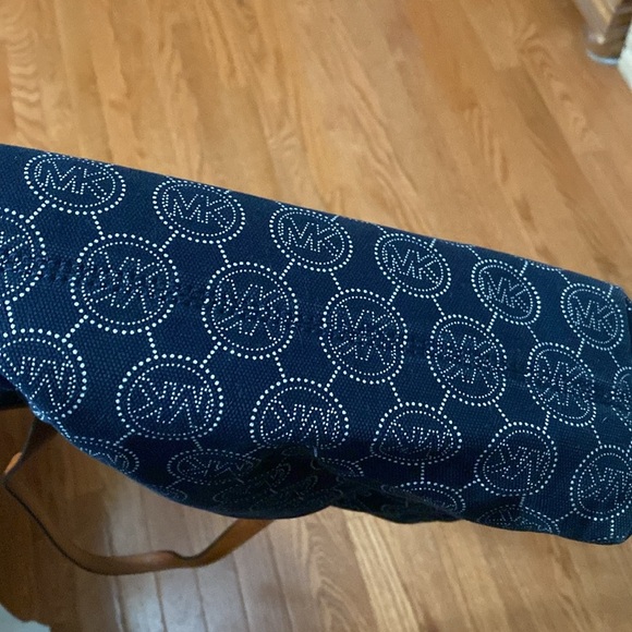 Michael Kors Dark Blue and Tan Tote - Picture 5 of 5